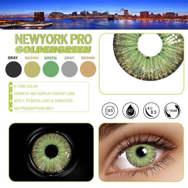 KSSEYE Natural Color Contact Lenses Blue Fashion Cosmetic Colored Eye Contact Lens