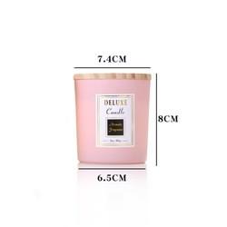 Cheap Custom Logo jars in bulk for candle making Decorative Gift Multi-Color Luxury Frosted glass Candle Jar With Lid wholesale