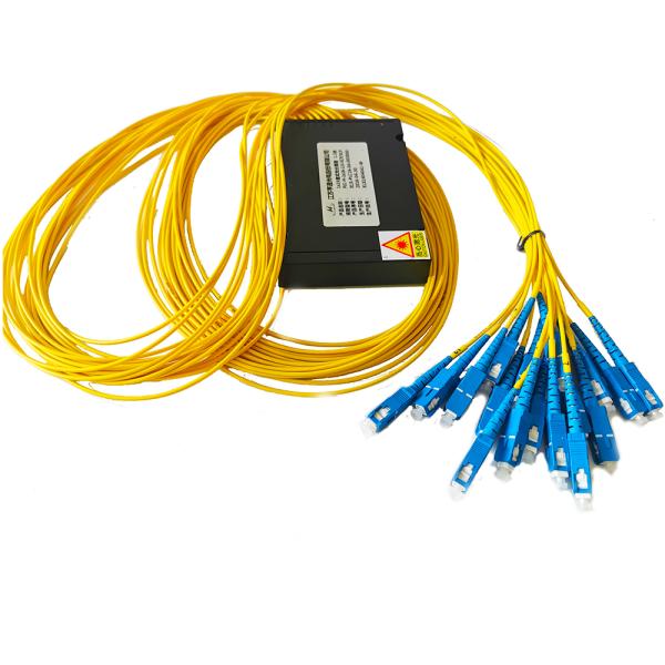 High Uniformity 1X16 SC UPC Splitter For WAN System 55/55 -40℃~85℃