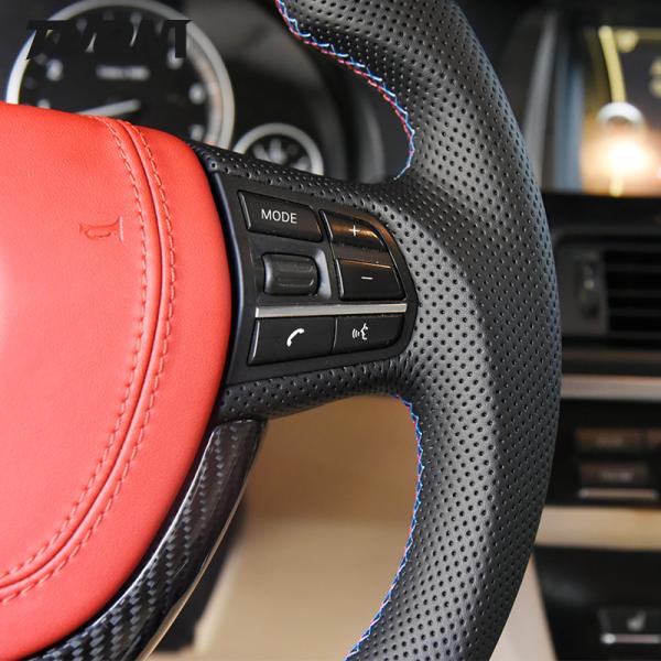 Leather Bmw 5 Series F10 Carbon Fiber Steering Wheel Car Accessories