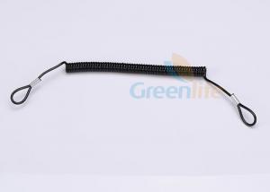 Small Loop Rention Coil Tool Lanyard Security Tethers Customized Quick Release Function