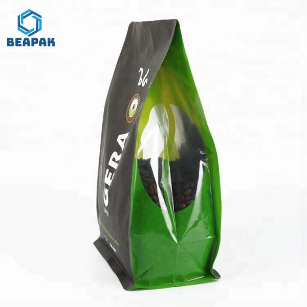 Moisture Proof 1kg Stand Up Zipper Coffee Bean Pouch Bag