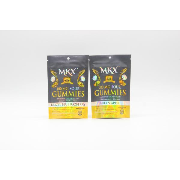 1g 3.5g 7g Mylar weed Bags Smell Proof Customized Thickness