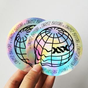 Cheap Rainbow Effect Self Adhesive Label Stickers OPP Laser Hologram Sticker wholesale