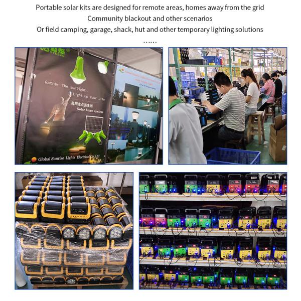 OEM 10000Hrs Indoor Outdoor Activity Solar Lighting And Usb Charging System