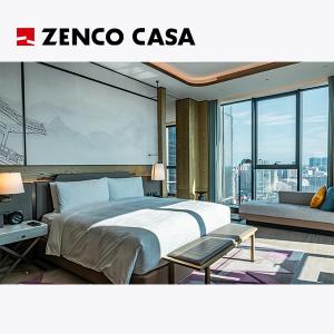 China Luxury Hotel Bedroom Furniture With King Bed And Bedside Table on sale