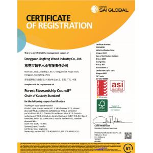 Dongguan Lingfeng Wood Industry Co., Ltd. Certifications