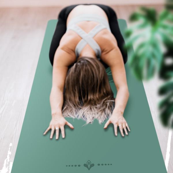 Custom Design Eco Polyurethane Leather Non-Toxic White Natural Rubber PU Yoga Mat