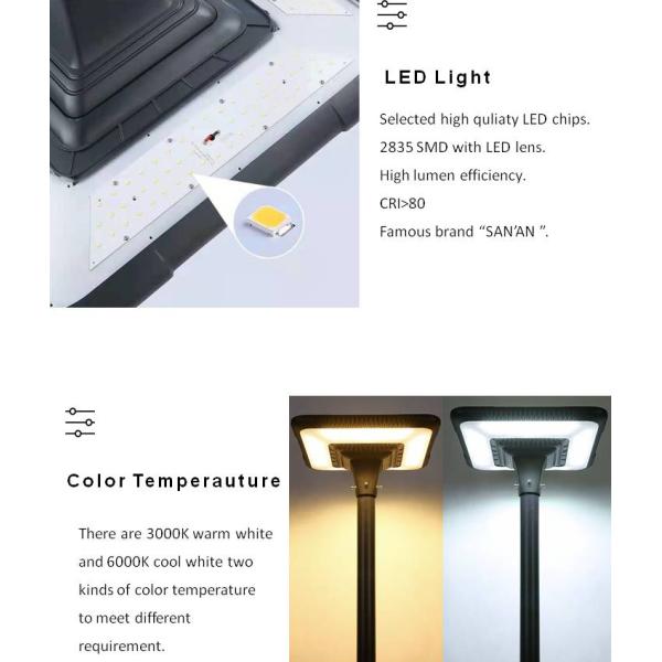 Solar Street Light Pillar LED Pole Posts Garden Lamp New Solar Lighting System