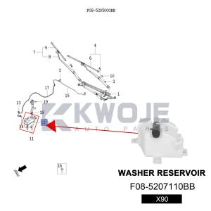 OEM F08-5207110BB WASHER RESERVOIR for Jetour X90