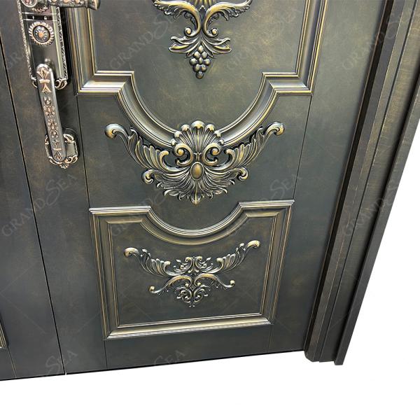 Villa Aluminum Door Stainless Steel Security Door With Smart Lock Entrance Door for House