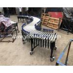 China Flexible Powered Roller Conveyor with side guardrail for sale
