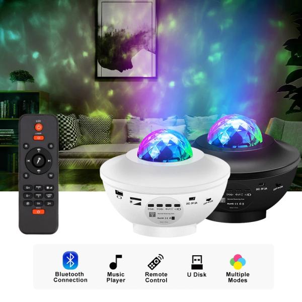 Led Star Galaxy Starry Sky Projector Night Light Built-in Bluetooth-Speaker For Bedroom Decoration Child Kids Birthday Present