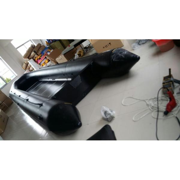 Black Hand Made 0.9mm PVC Heavy Duty Inflatable Boat 20 Person