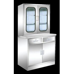 Cheap Professional Stainless Steel Medical Cabinet , Glass Door Medicine Cabinet wholesale