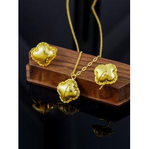 Cheap Four-leaf clover pendant 24K gold jewelry. wholesale