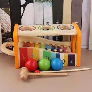 Eight Notes 15cm Wooden Musical Toys Wooden Xylophone Baby