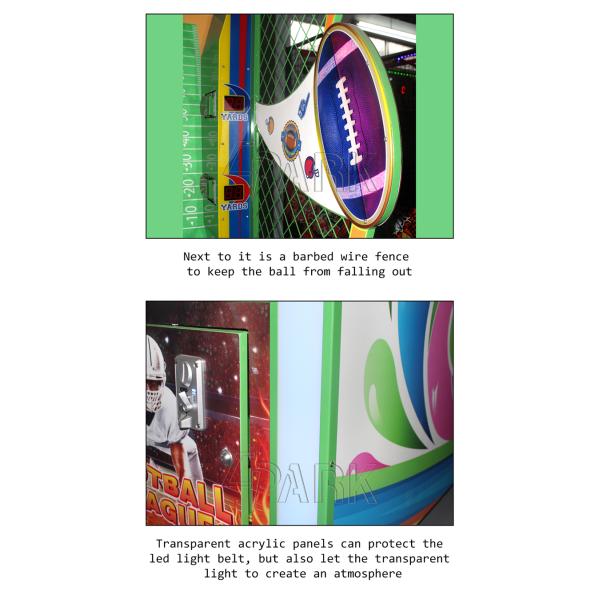 Amusement Outdoor Street Basketball Shooting Machine / Football Game Machine