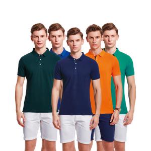 China Flyita Custom Short Sleeve Plain Polo Shirts Quick Drying on sale