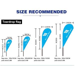 Outside Advertising Custom Beach Flags Seasonal Expo Sublimation wind feather
