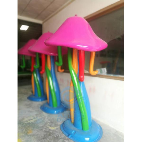 Fiberglass Water Splash Pad 2.5m Height Jellyfish Spray Toys For Children