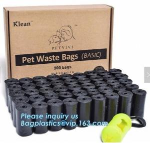 Cheap Dog Supplies Custom Eco Pet Poop Bag Manufacturer, Pet Doggie Cat Poop Waste Bags Holder Eco Scent Biodegradable Dog Poo wholesale