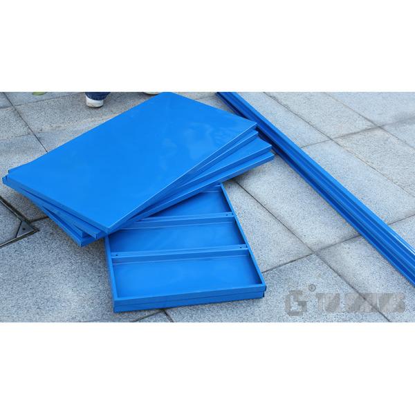 Garage Storage Warehouse Shelf Racks Anti Rust Powder Coating 2 Layers