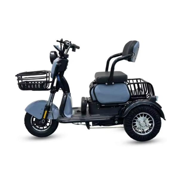 New OEM Thickened Frame 48V 60V Tuk Tuk Adult Folding Electric Leisure Tricycle