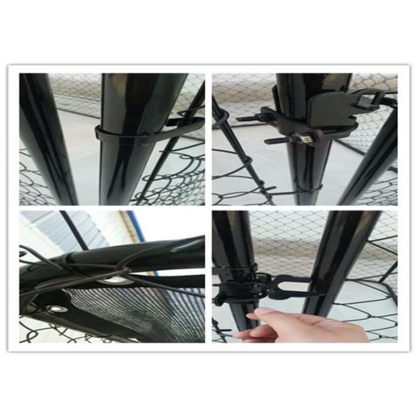 Large Folding Pet Cage For Dog House / Metal Dog Crate Kennel With Gate