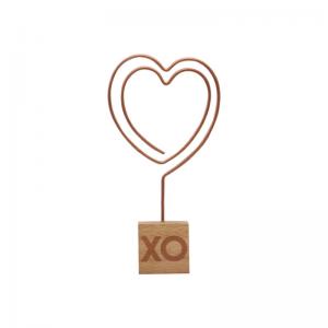 China Love Shape Memo Clips Photo Holders Office Desktop Clips For Photos Eco - Friendly on sale