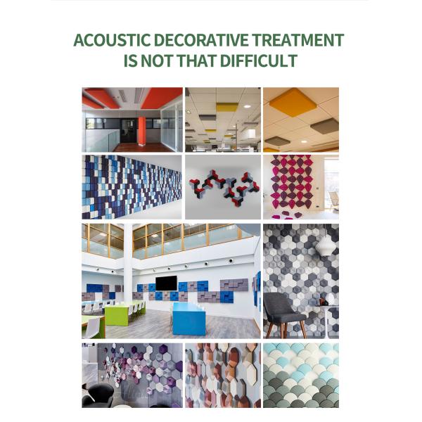 Meeting Room Soundproofing Polyester Ceiling Insulation With Customized