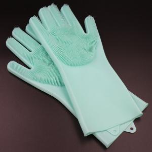 Cheap kitchen Multicolor Silicone Dish Washing Gloves , Eco Friendly Silicone Hand Gloves wholesale