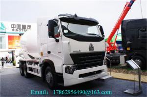 China SINOTRUK HOWO A7 Mobile Concrete Mixer Truck 336 HP With 9.726L Displacement on sale
