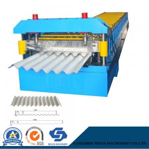 Cheap Corrugated Iron Roofing Sheet Roll Forming Making Machine for Canada Customer wholesale