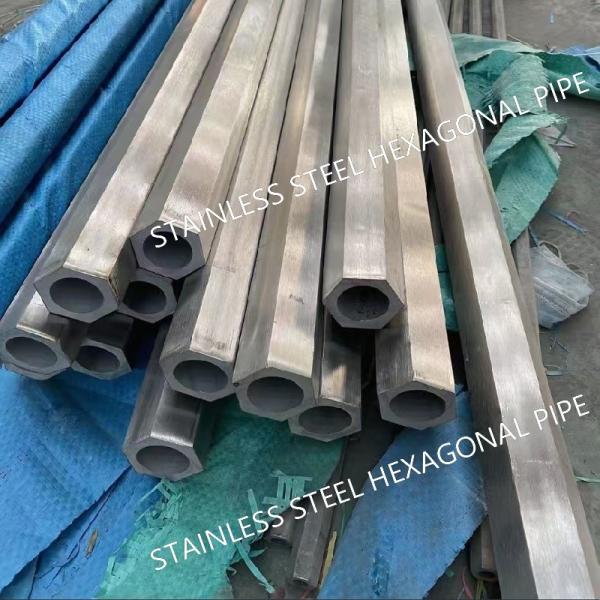 4-6m Length Stainless Steel Hex Pipe Tube / Stainless Steel Hollow Bars
