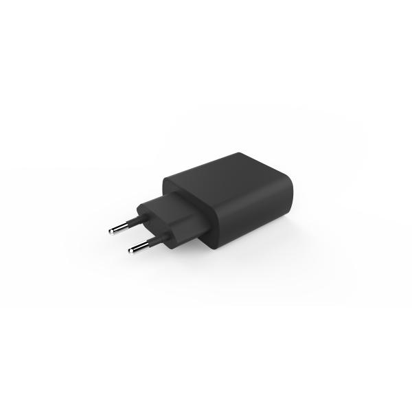 Black 12V1.5A QC3.0 European USB Charger