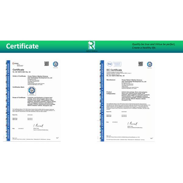 Smooth Surface Medical Ureteral Dilator Set Class IIA Straight Shaped