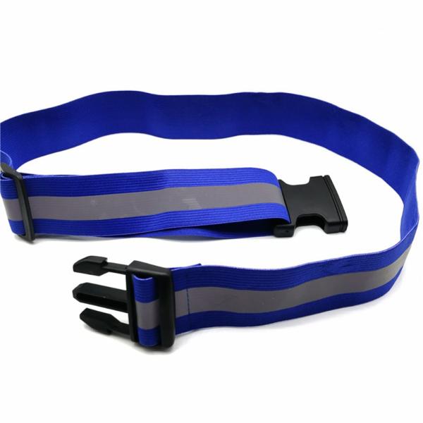 Factory Customized Reflective Belts for Running High Visible Night Safety Gear Waist Adjustable Elastic Safety Reflective Belt