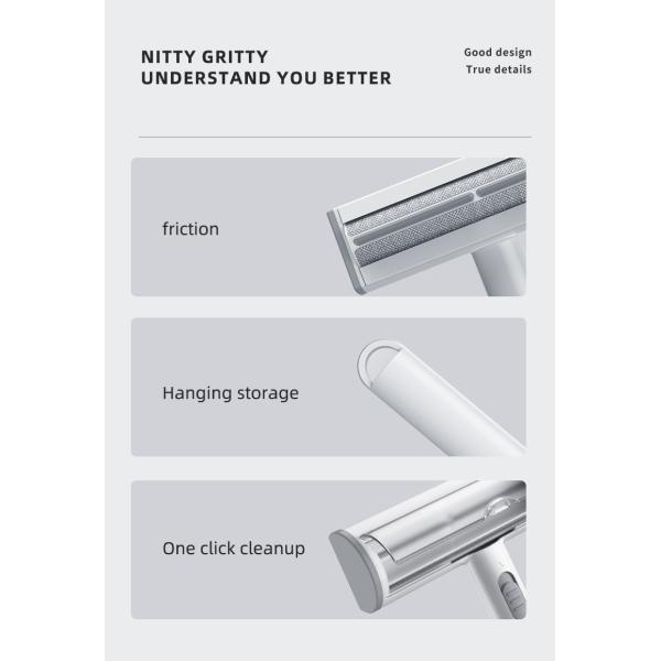 Pet Hair Remover Roller Dog Cat Hair Brushes HandleSustainable Reusable Lint Roller Couch