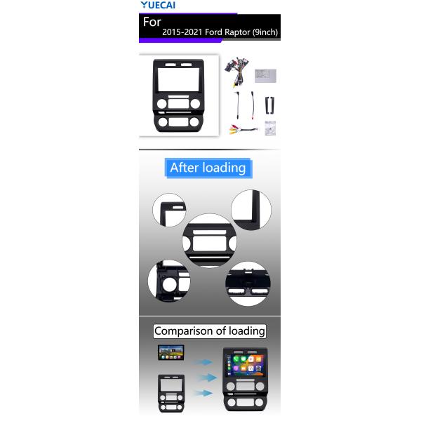 9 Inch Multi Media Car Player For Ford Raptor 2015-2021 Entertainment