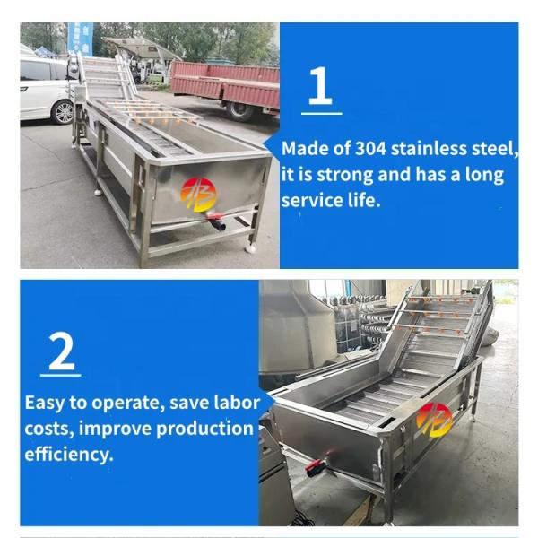 Water-saving Advantage Fruit and Vegetable Bubble Washer for Large-scale Production