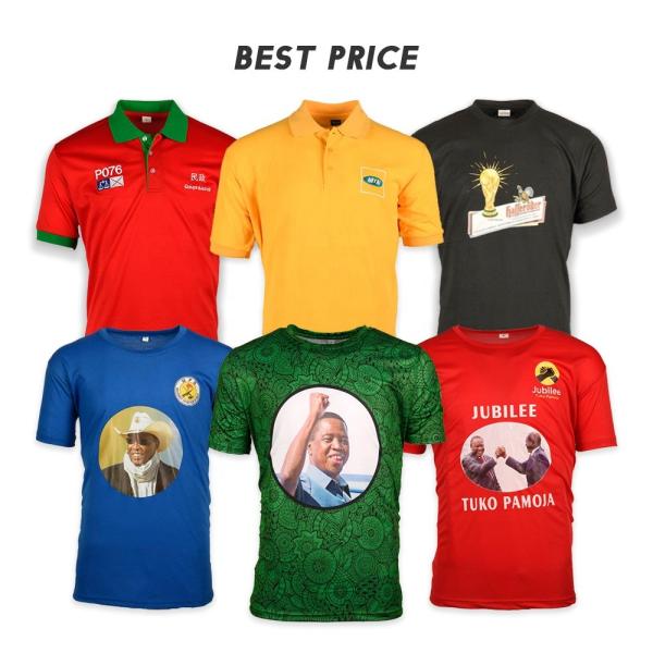 Sublimation Printing Mens Short Sleeve T Shirts for Election Promotion