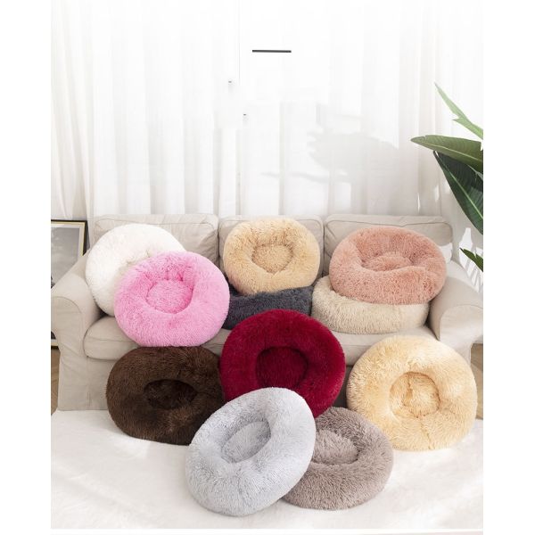 Customizable Soft Dog Warming Pad Round Dog Bed Cushion Environmentally Friendly Pets Kennel