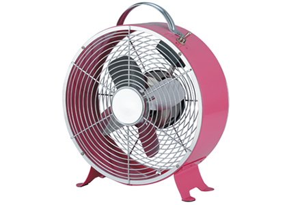 9" Decorative Retro Metal Fan With Two Speeds Knob Switch / Electric Table Fan