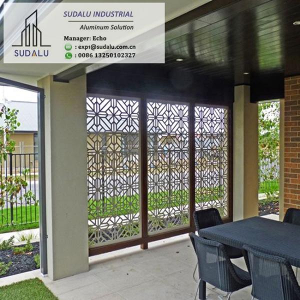 SUDALU Metal Interior Decorative Divider Screen Panel Aluminum Partition Perforated Panel