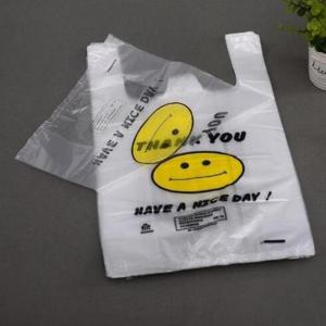 Cheap Cornstarch Biodegradable Plastic Shopping Bags Eco - friendly EN13432 / MSDS Approval wholesale
