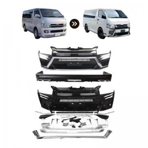 China OEM Manufacturer Wholesale Front Rear Bumper Car Body Kit Conversion Facelift Wildbody Kit For Toyota Hiace 2010 on sale