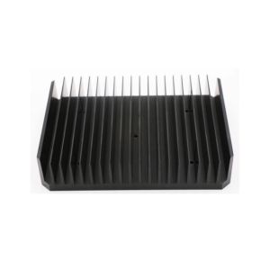 Black Anodized 6060 Aluminum Heatsink Extrusion Profiles T66