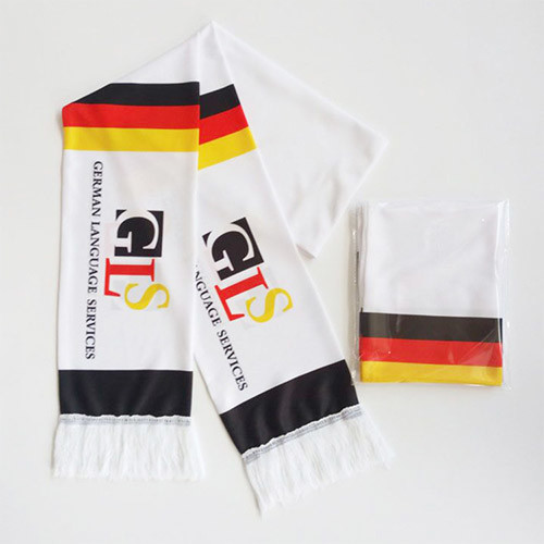 Oem Factory Manufacturer Custom Logo National Soccer Scarf Qatar Espana Brazil Portugal France