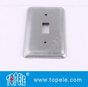 China TOPELE 20C5 Galvanized Steel Rectangular Flat Blank Device Switch Covers for Toggle Switch on sale